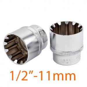 Đầu tuýp 1/2" Spline 11mm LICOTA