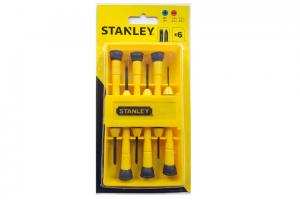 Tua vít bộ cán nhựa, 6pcs Stanley STHT66052-8