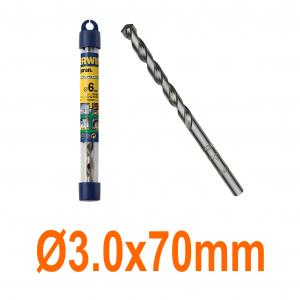 Mũi khoan bê tông Ø3.0x70mm đuôi trụ Irwin