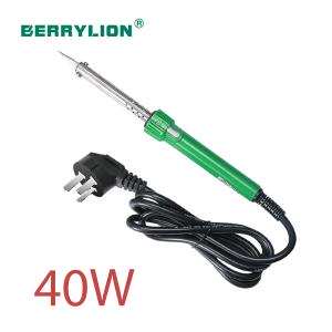 Mỏ hàn thiếc không chì phích cắm 3 chấu có đèn 40W Berrylion 031402040