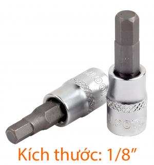 Đầu tuýp mũi vít 1/4" lục giác 1/8inch LICOTA