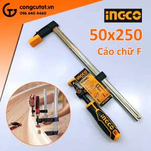 Kẹp gỗ chữ F 50 x 250mm Ingco HFC020503