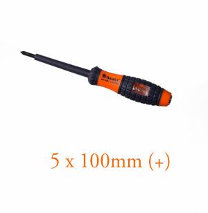 Tua vít cách điện & thử điện 5 x 100mm (+) Asaki AK-9086