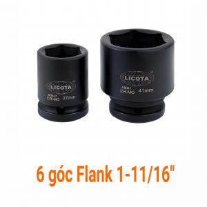 Đầu tuýp đen 3/4" 6 góc Flank 1-11/16" LICOTA