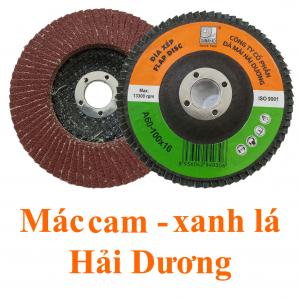 Đĩa ráp xếp A60 phi 100 chất lượng cao nhãn cam-xanh lá