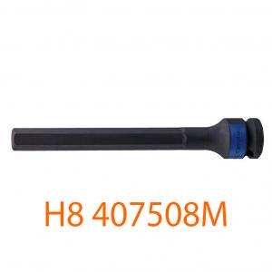 Đầu Tuýp Mũi Lục Giác Đen 1/2"-H8 Dài Kingtony 407508M