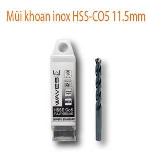 Mũi khoan inox HSS-CO5 11.5mm