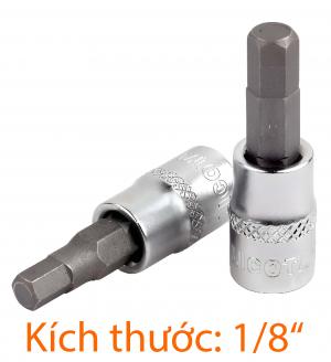 Đầu tuýp mũi vít 3/8" lục giác 1/8inch LICOTA