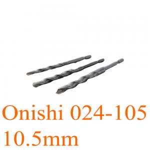 Mũi khoan bê tông cỡ lớn Ø10.5mm chuôi lục 6 ly 130mm Onishi