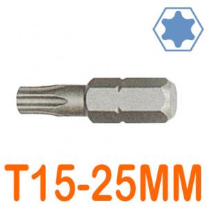 Mũi bắt vít mũi hoa thị T15x25mm LICOTA