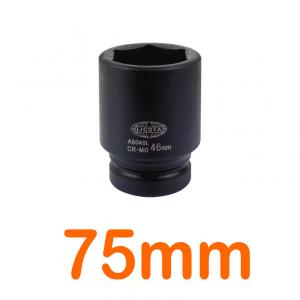 Đầu tuýp đen dài 1" 75mm 6 góc Flank LICOTA