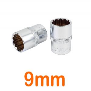 Đầu tuýp 1/2" 12 góc Flank 9mm LICOTA