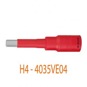 Đầu tuýp lục giác 1/2"-H4 cách điện kingtony 4035VE04