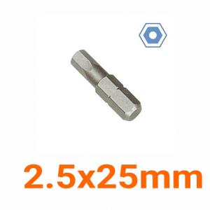 Mũi bắt vít lục giác có lỗ 2.5x25mm LICOTA