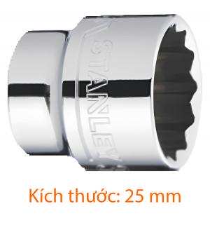 Đầu tuýp 1/2" 25mm, 6pt Stanley STMT72950-8B