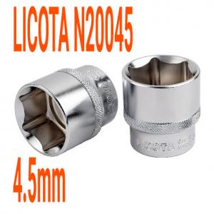 Đầu tuýp 1/4" 6 góc Flank 4.5mm LICOTA