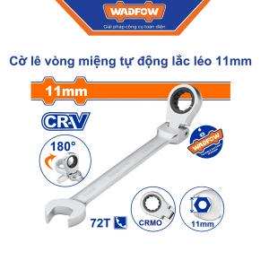 Cờ lê vòng miệng tự động lắc léo 11mm Wadfow