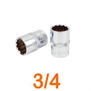 Đầu tuýp 3/8" 12 góc Flank 3/4" LICOTA