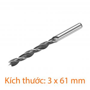 Mũi khoan gỗ 3 x 61mm TOLSEN 75600