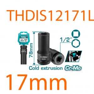 Đầu tuýp tác động sâu 1/2 inch 17mm total THDIS12171L