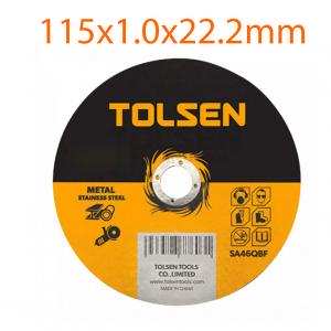 Đĩa cắt sắt & inox mỏng 115x1.0x22.2mm TOLSEN 76132