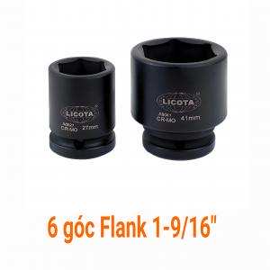 Đầu tuýp đen 3/4" 6 góc Flank 1-9/16" LICOTA