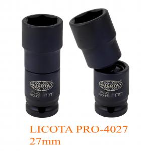 Đầu tuýp lắc léo khớp bi 1/2" 27mm LICOTA