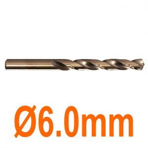 Mũi khoan chuyên inox Ø6.0mm phủ coban vàng Senka