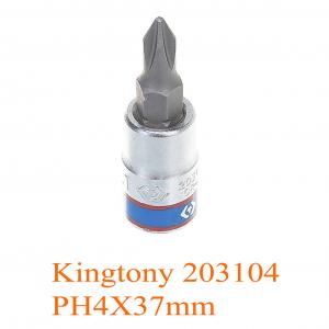 Đầu tuýp 1/4 inch bit mũi bake PH4X37mm Kingtony 203104