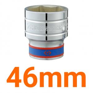 Đầu tuýp ngắn lục giác 1/2"-46mm kingtony 433546MR