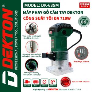 Máy phay gỗ cầm tay 710W Dekton