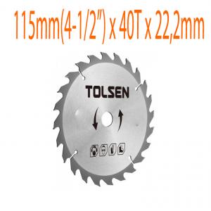 Đĩa cắt gỗ 115mm*40 răng TOLSEN 76420