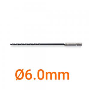 Mũi khoan sắt Ø6.0mm chuôi lục 6 ly loại dài 180mm Onishi