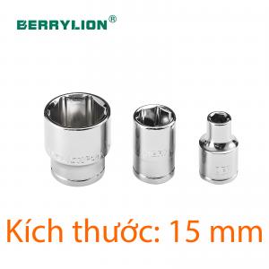 Đầu tuýp lục giác xi bóng 1/2" 15mm Berrylion 081703015