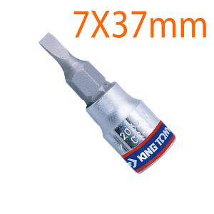 Đầu tuýp 1/4 inch bit mũi dẹp 7X37mm Kingtony 203207