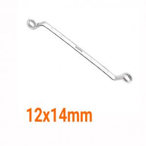 Cờ lê 2 đầu vòng nghiêng 75 độ xi mờ 12x14mm LICOTA