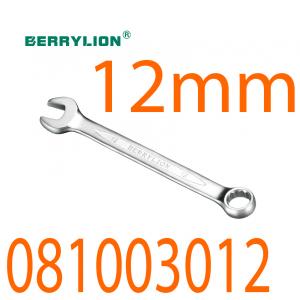 Cờ lê vòng miệng xi mờ kiểu Âu 12mm Berrylion 081003012