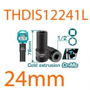 Đầu tuýp tác động sâu 1/2 inch 24mm total THDIS12241L