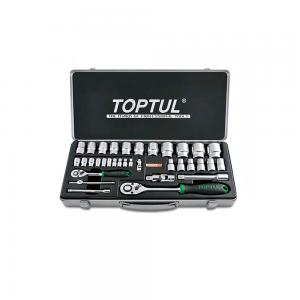 Hộp đầu tuýp 1/4" & 1/2" 34 chi tiết Toptul