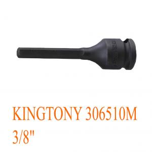 Đầu tuýp mũi lục giác H10X90mm đen 3/8" KINGTONY 306510M