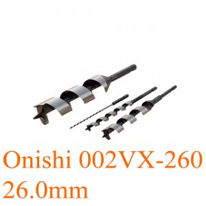 Mũi khoan xoắn ốc Ø26.0mm chuôi lục VX 230mm Onishi