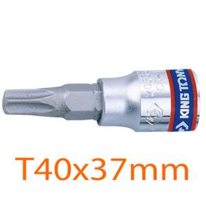 Đầu tuýp 1/4 inch bit mũi sao T40x37mm Kingtony 203340