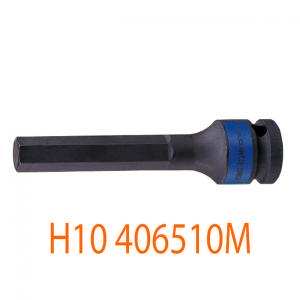 Đầu Tuýp Mũi Lục Giác 1/2"-H10 Đen kingtony 406510M