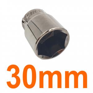 Đầu tuýp lục giác 1/2" mạ nickel đen bóng 30mm Senka