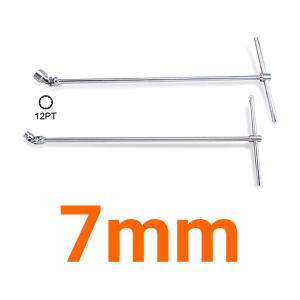 Cần xiết lực chữ T đầu tuýp lắc léo 1/4" 7mm Toptul