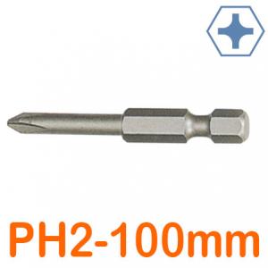 Đầu bắt vít 4 cạnh PH2 x 100mm LICOTA