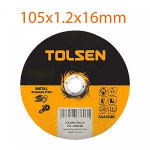 Đĩa cắt sắt & inox 105x1.2x16mm TOLSEN 76101