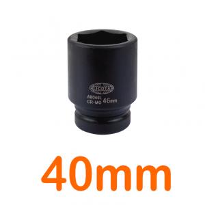 Đầu tuýp đen dài 1" 40mm 6 góc Flank LICOTA