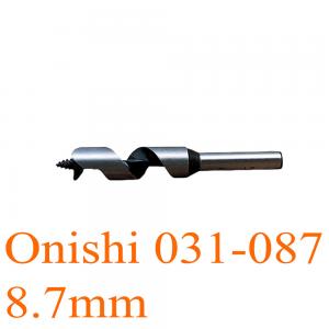 Mũi khoan gỗ trồng nấm xoắn ốc Ø8.7mm chuôi tròn 75mm Onishi