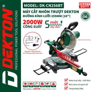 Máy cắt nhôm trượt 2000W lưỡi 255mm Dekton